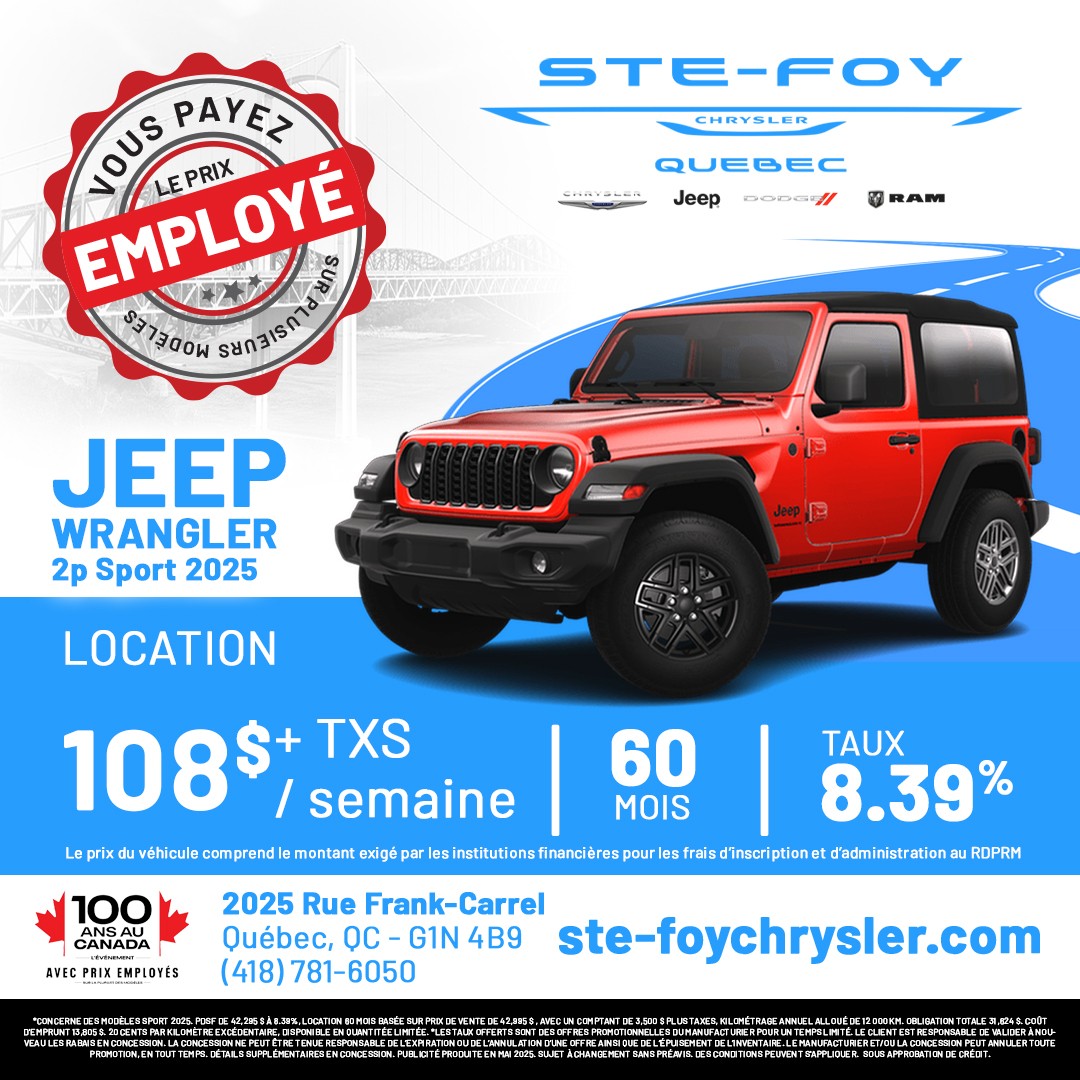 Jeep Wrangler 2025, 2 portes