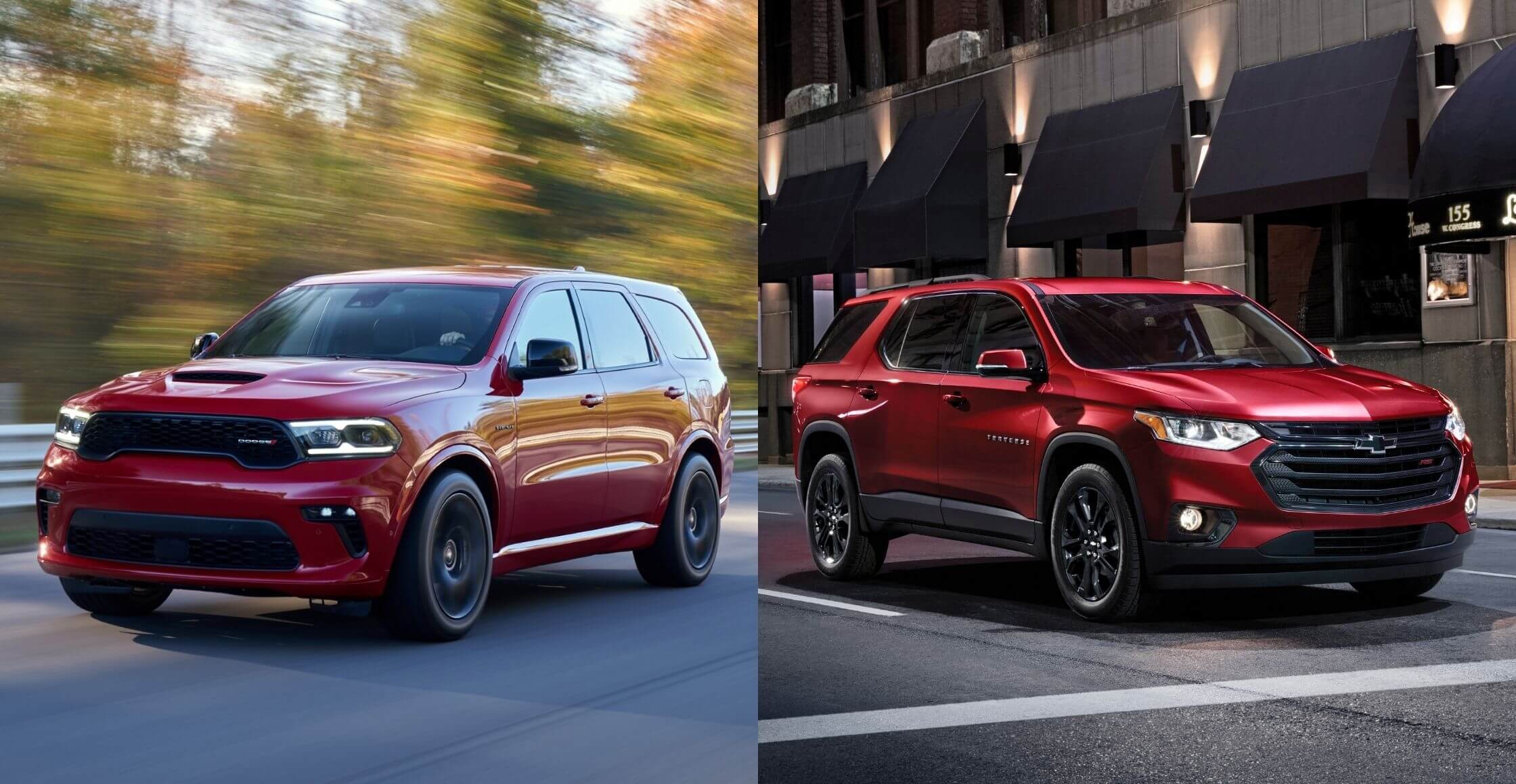 Dodge Durango vs Chevrolet Traverse 2021: quel VUS choisirez-vous?