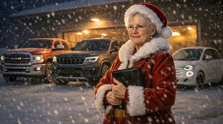 Quels véhicules Chrysler, Dodge, Jeep, RAM ou Fiat la Mère Noël conduit-elle ?
