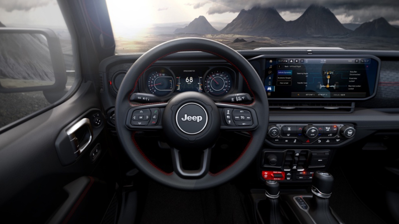 vue de l'habitacle et du tableau de bord d'un Ford Bronco 2025