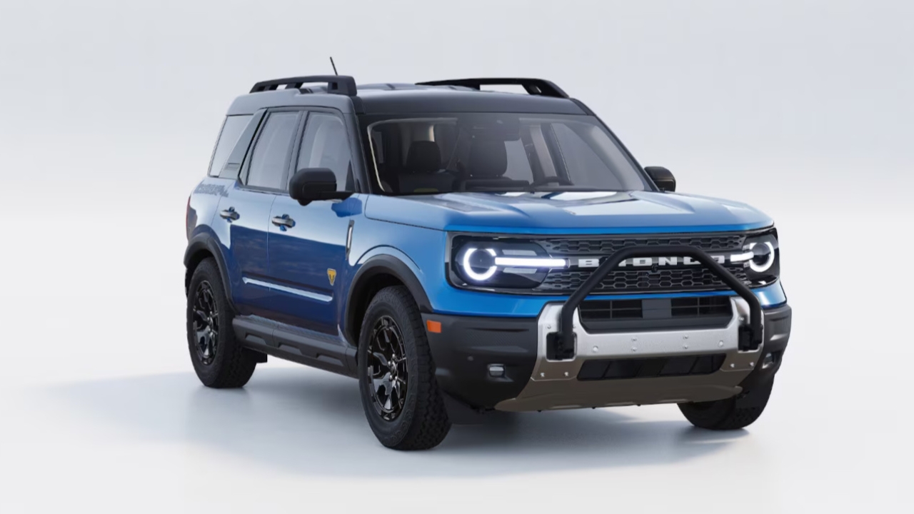 vue latérale avant d'un Ford Bronco 2025