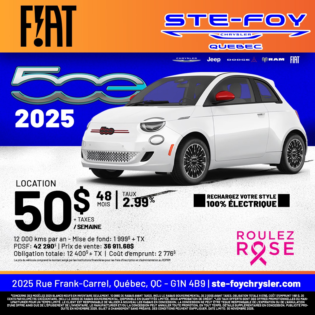 Fiat 500e 2024 RED VEB