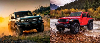 Ford Bronco vs Jeep Wrangler 2024-2025